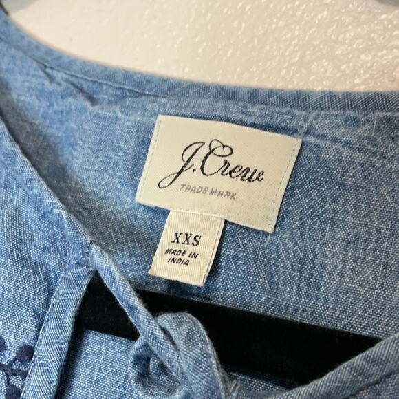 J. CREW Chambray Top Size XXS - Picture 3 of 8
